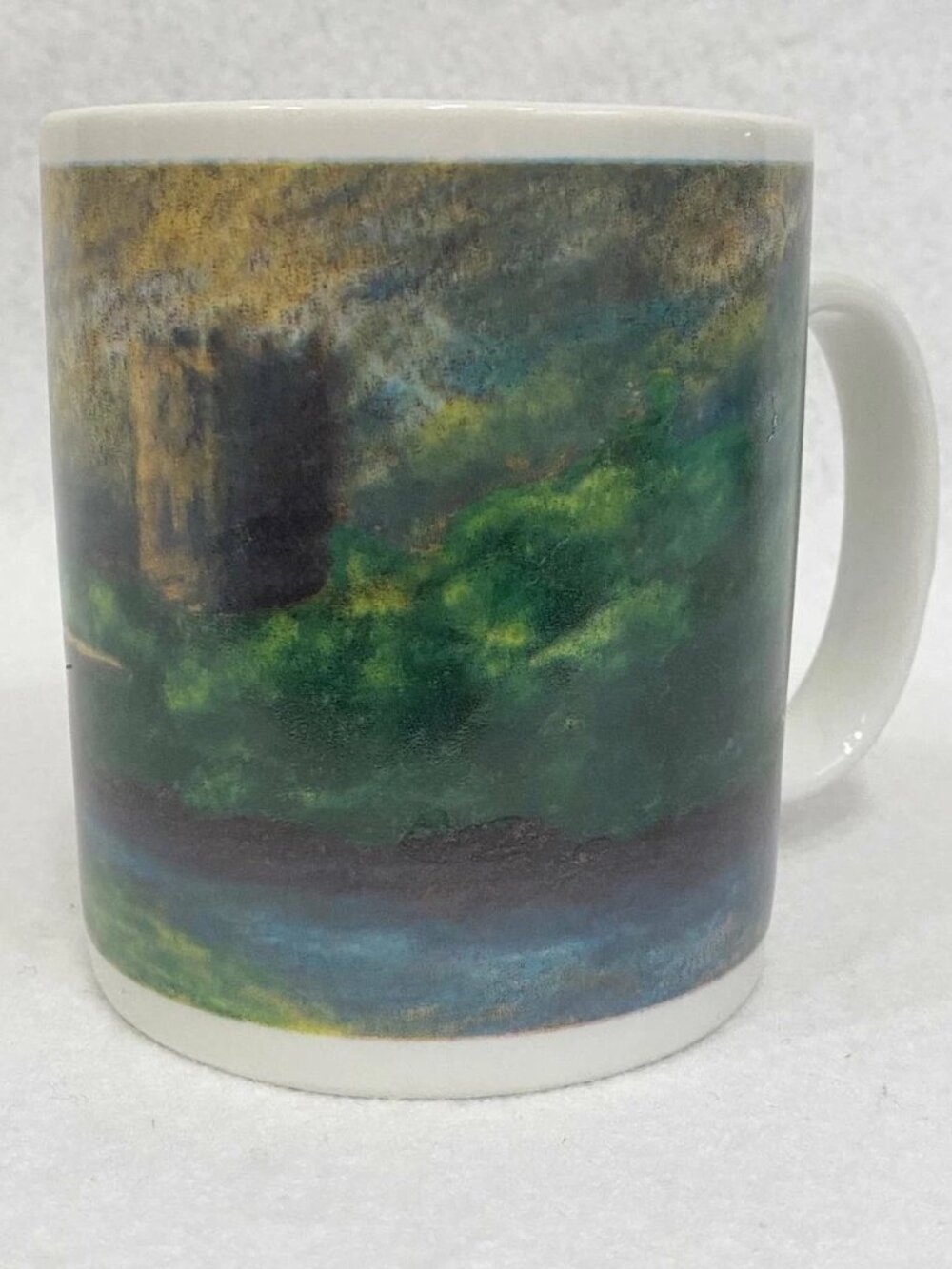 Infusia Tea Countryside Painting White Ceramic Coffee Mug